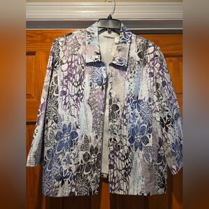 Alfred Dunner Women's Multicolor Jacket